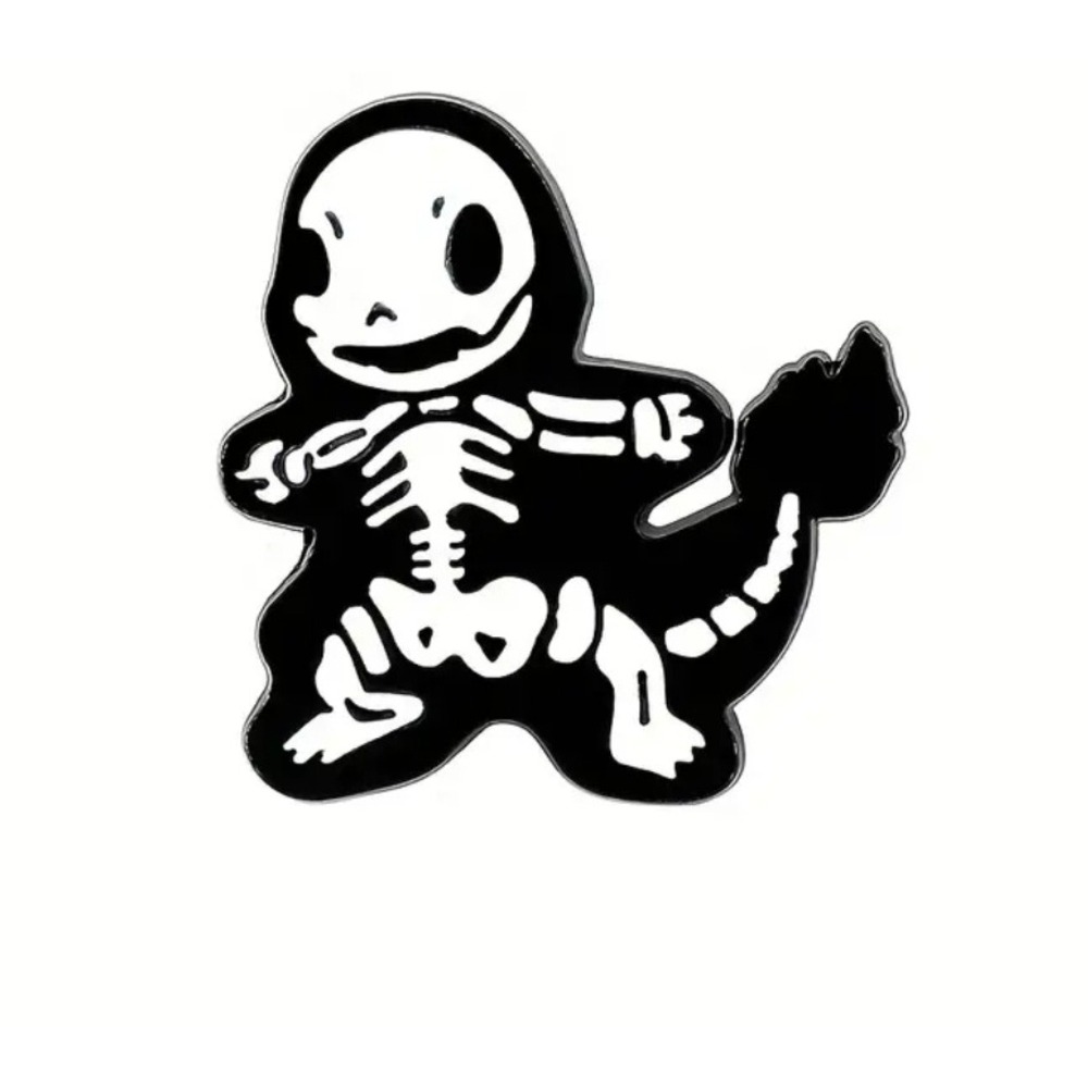 Cute Skeleton‎ Charmander pokemon Enamel Pin Badge Halloween Accessories